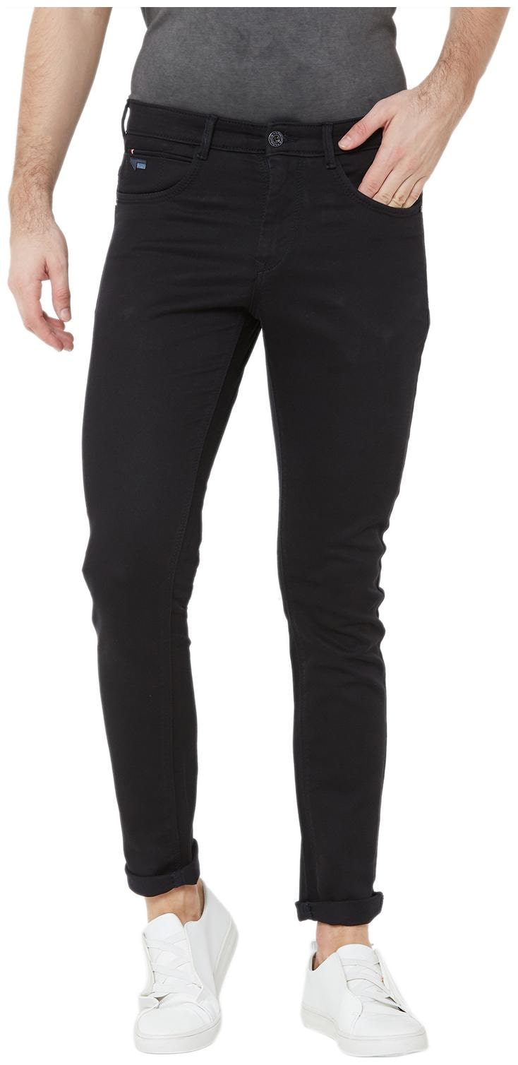 

Livewire Men Black Solid Slim fit Regular trousers