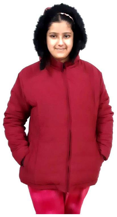

LIVSTER Women Solid Quilted Jacket - Maroon