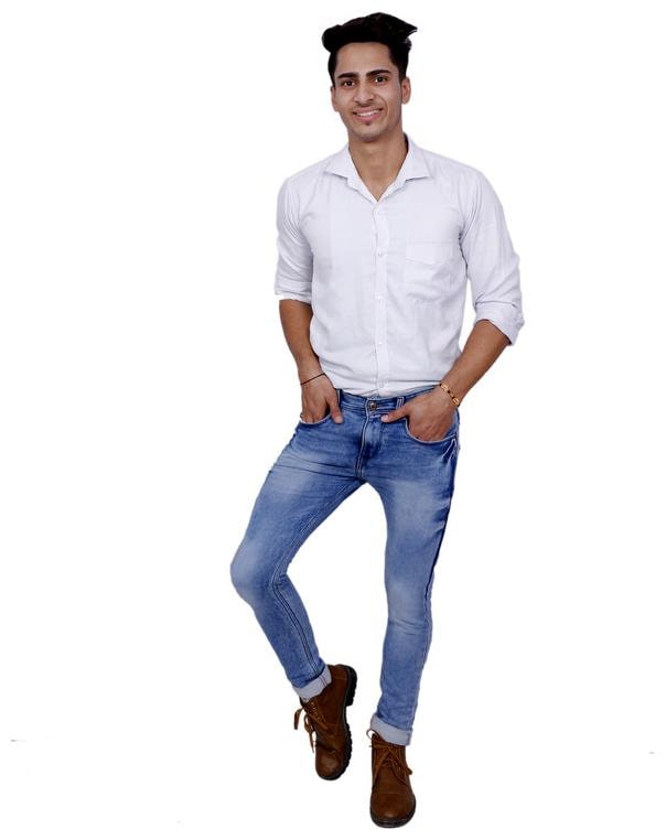 

LLIAIN S Men Blue Regular Fit Jeans