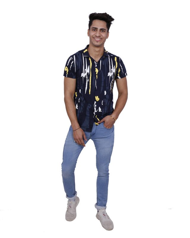 

LLIAIN S Men Navy Blue Regular Fit Jeans