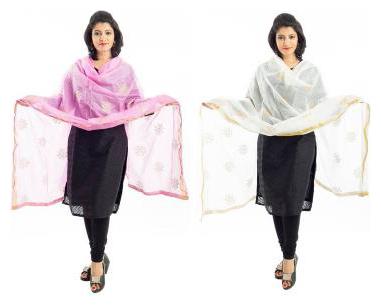 

Lodestone Jute Printed Women s Dupatta(Pack of 2)