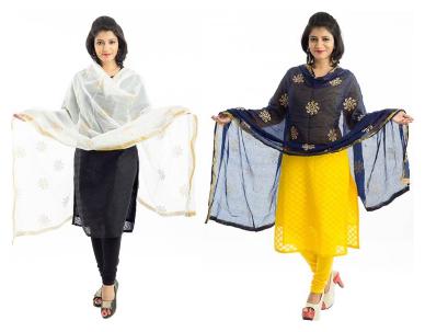 

Lodestone Jute Printed Women s Dupatta(Pack of 2)