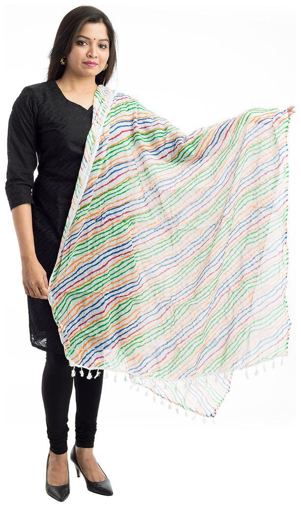 

Lodestone Women s Cotton Printed Dupatta (Multi-Coloured)