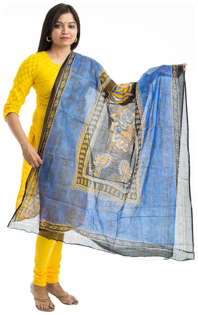 

Lodestone Women s Cotton Printed Dupatta (Multi-Coloured)