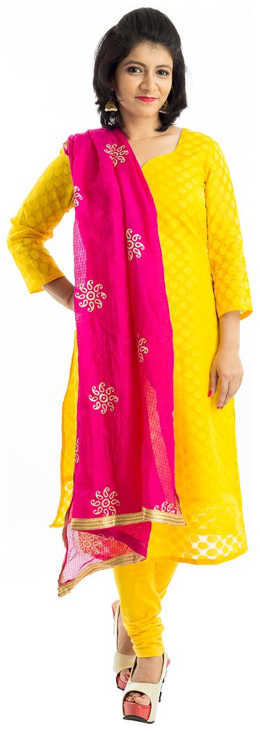 

Lodestone Women s Jute Printed Dupatta (Rani Pink)