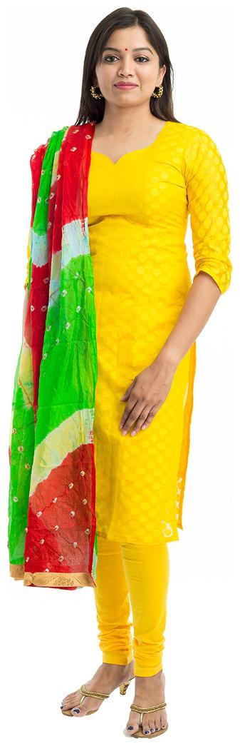 

Lodestone Women s Silk Bandhani Dupatta (Multi-Coloured)