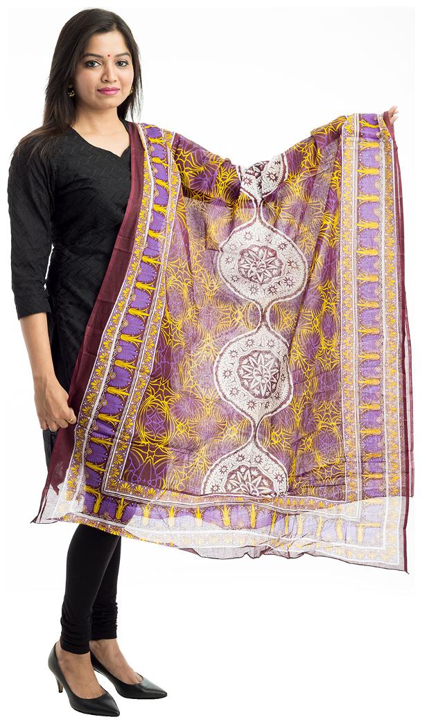 

Lodestone Women s Cotton Printed Dupatta (Multi-Coloured)