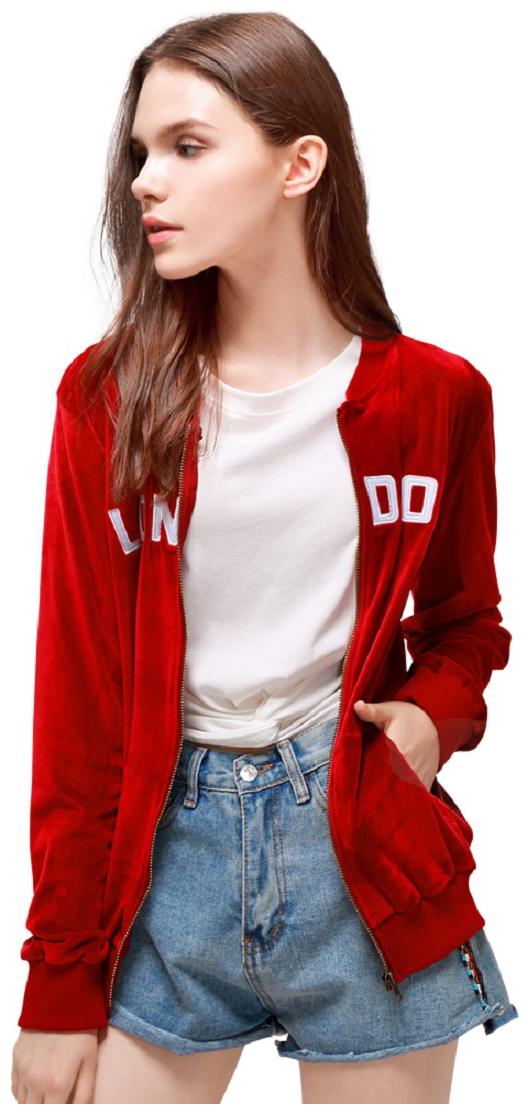 

London Rag Women Printed Regular Jacket - Burgundy