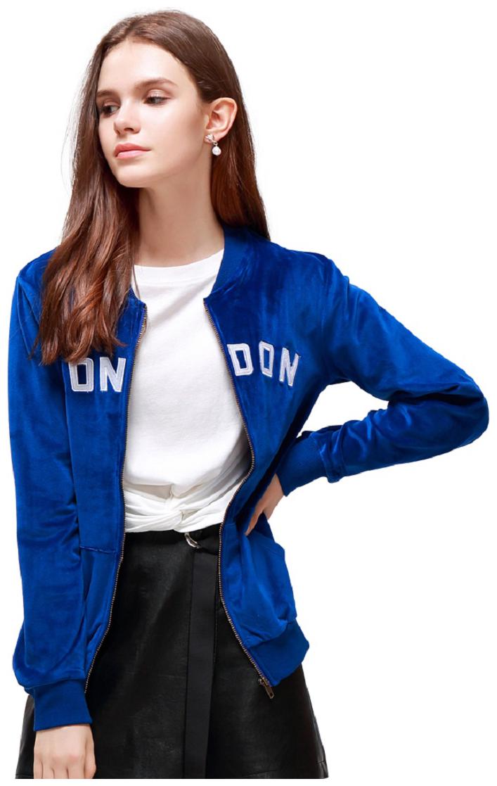 

London Rag Women Printed Regular Jacket - Blue