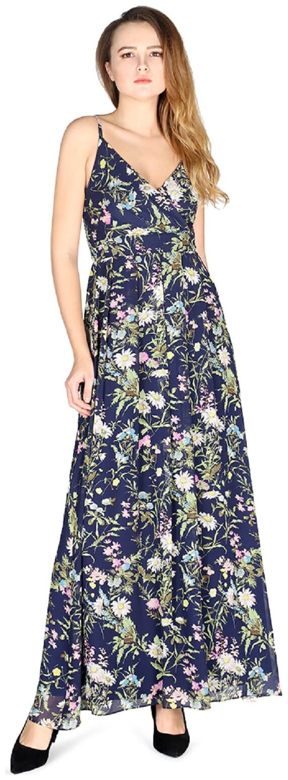 

London Rag Blue Printed Maxi dress