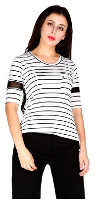 

London Rag Womens Stripped Round Neck Top
