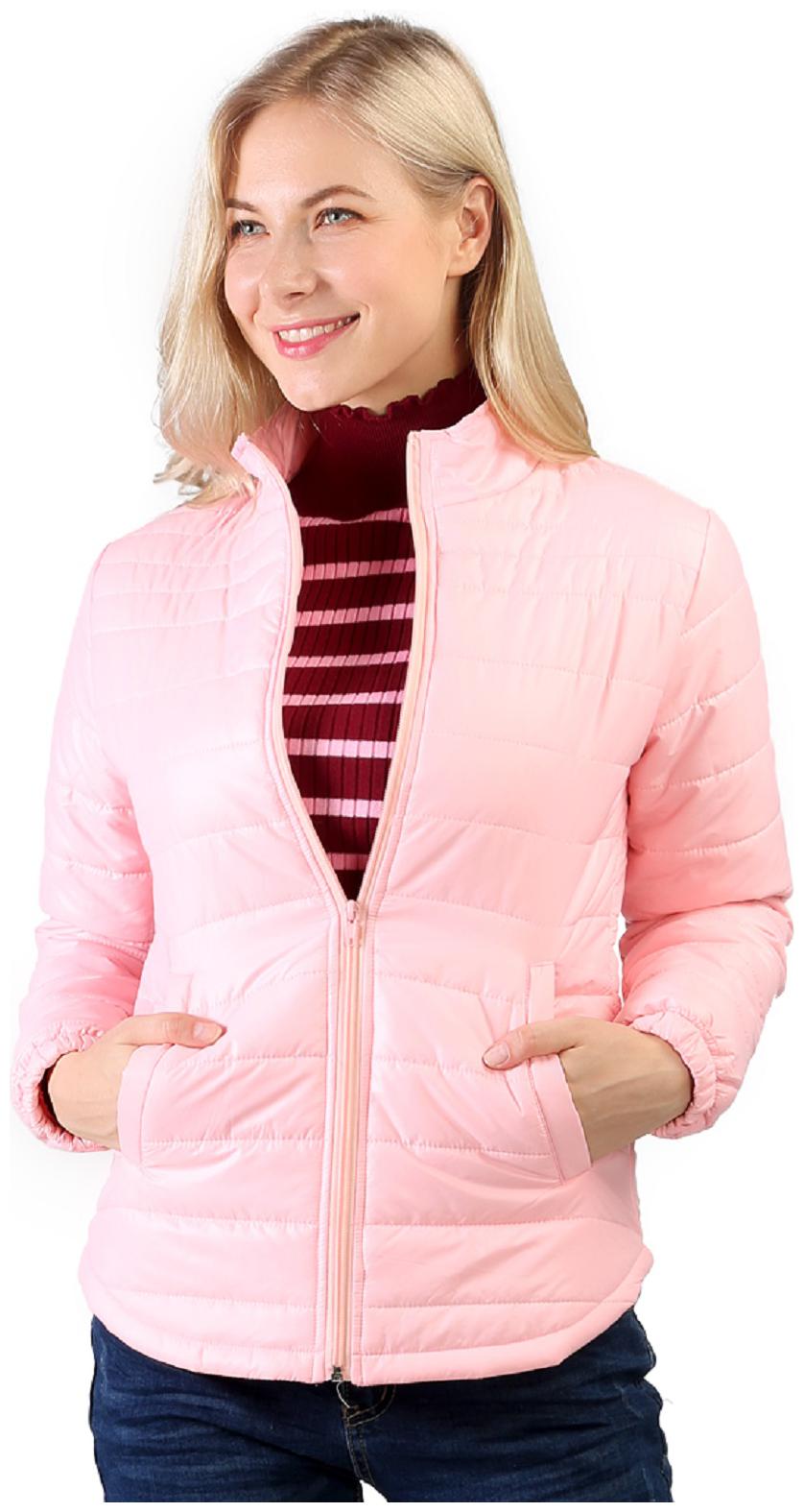 

London Rag Women Solid Quilted Jacket - Pink