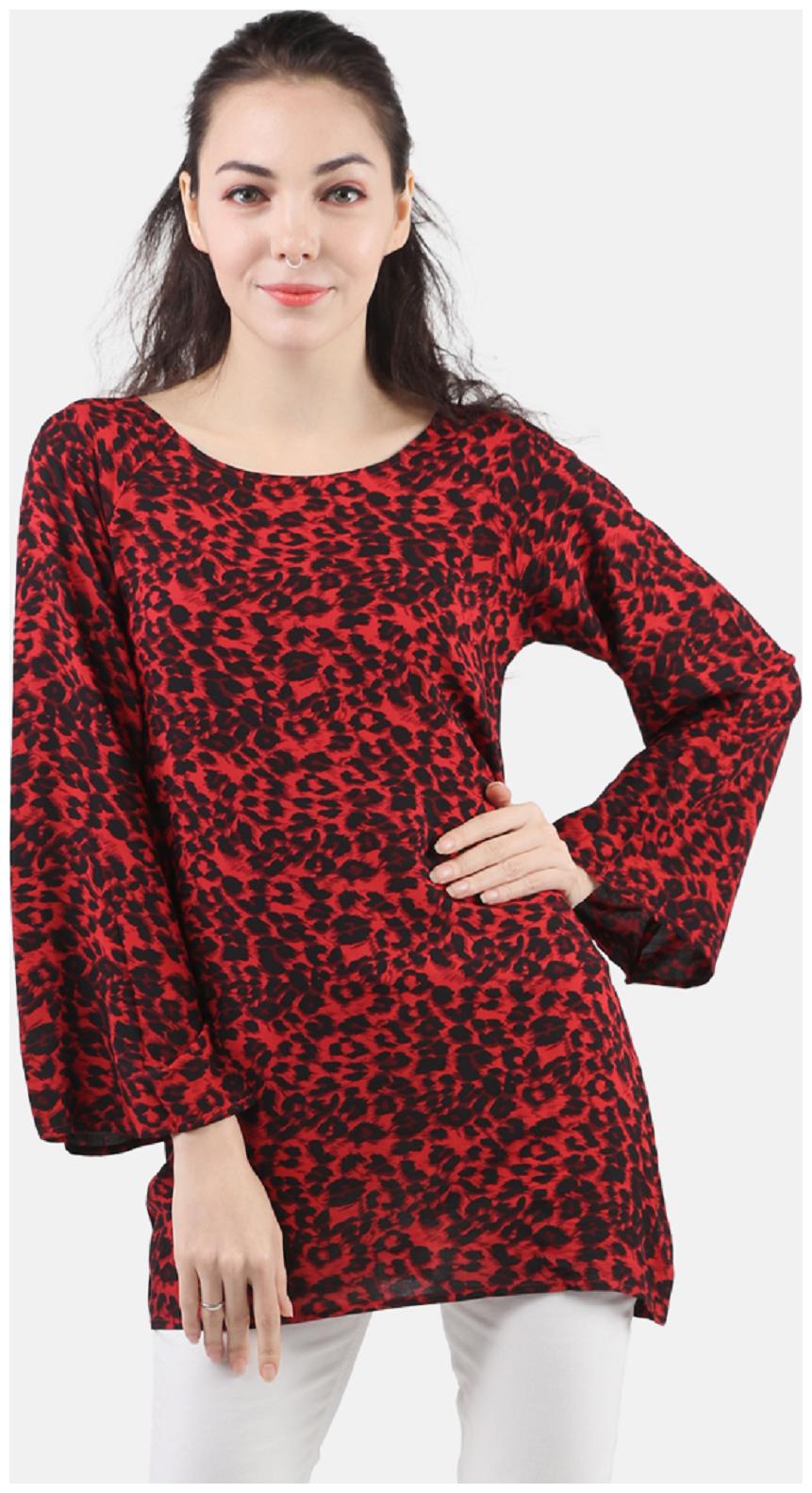 

London Rag Women Rayon Regular Top Red color