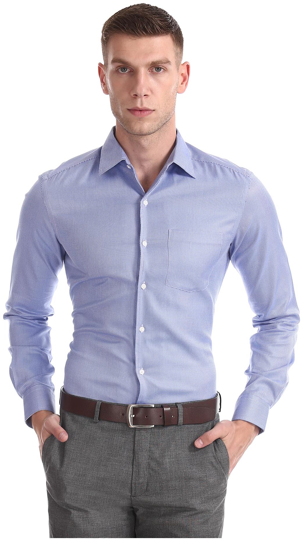 

Arrow Men Slim fit Formal Shirt - Blue