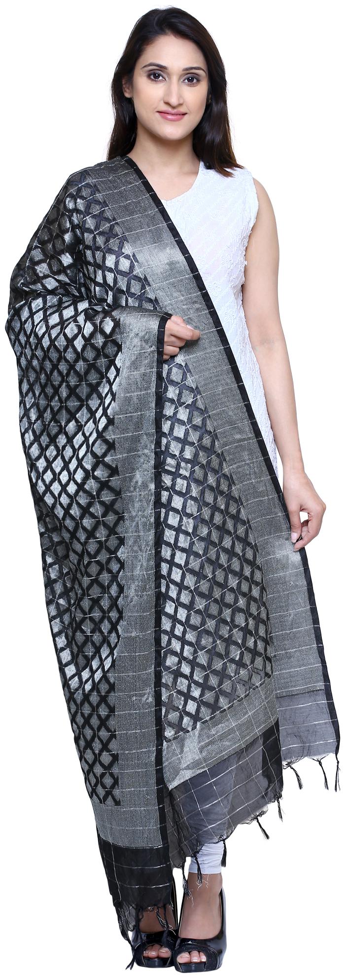 

Loom Legacy Women Banarasi Silk Jacquard Dupatta