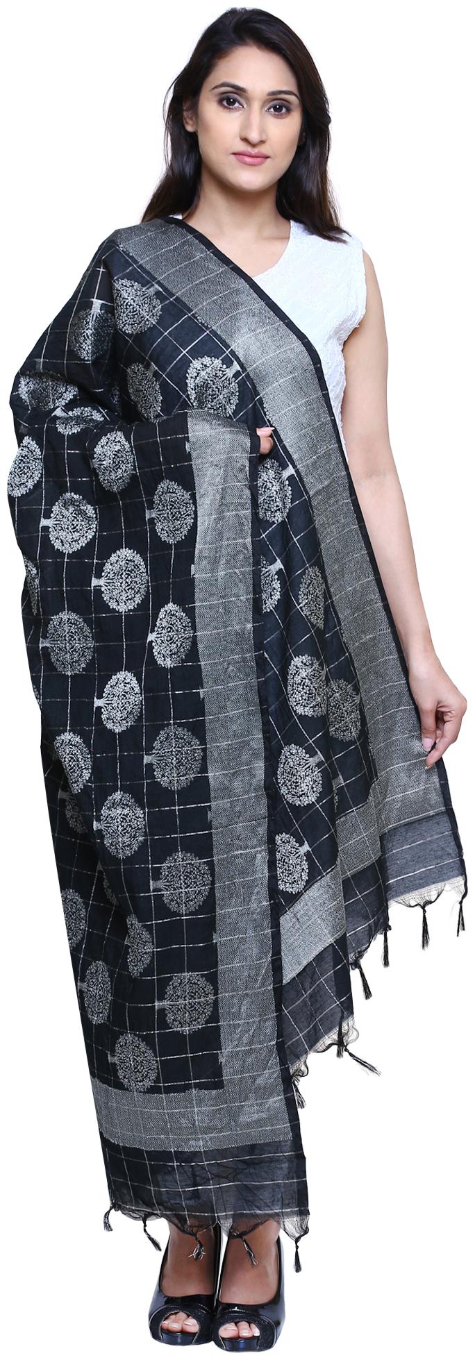 

Loom Legacy Women Banarasi Silk Jacquard Dupatta