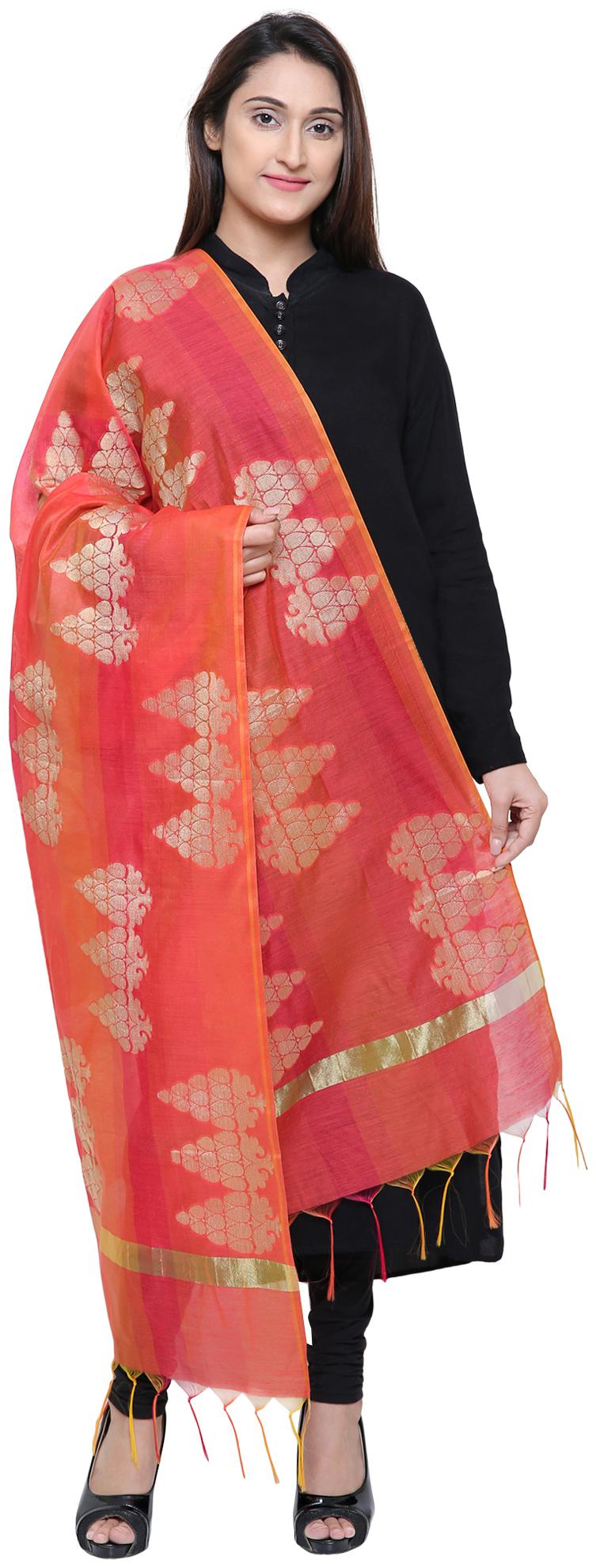 

Loom Legacy Jacquard Wedding Dupatta Multi