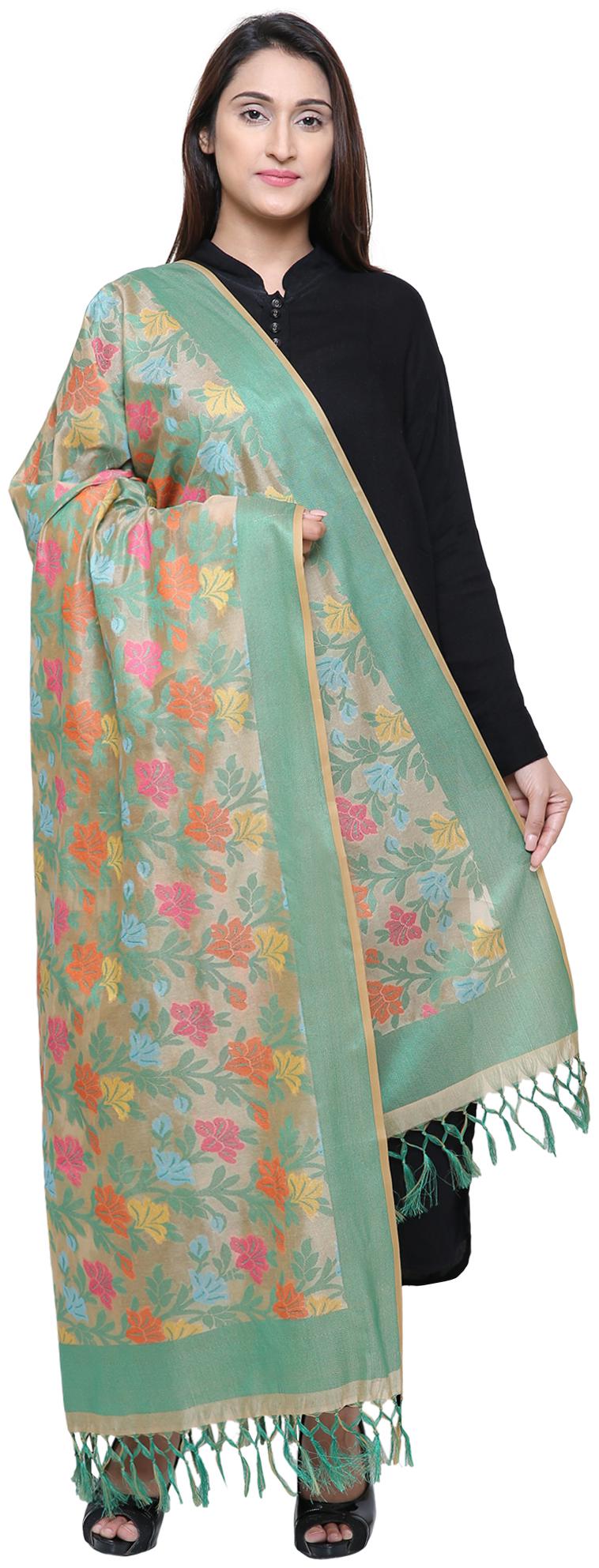 

Loom Legacy Jacquard Wedding Dupatta Multi