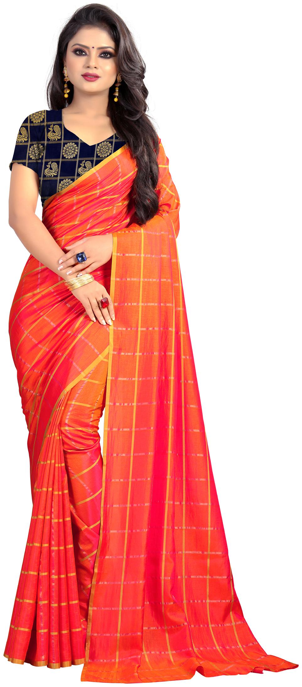 

Lorofy Women Sana Silk Embroidred Saree With Jqaurd Blouse