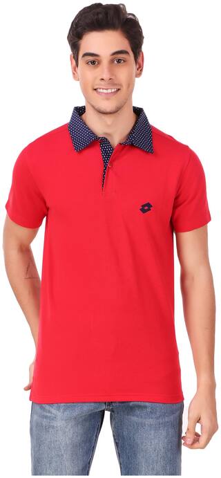 LOTTO POLKA POLO PQ RED TOP MEN XXL