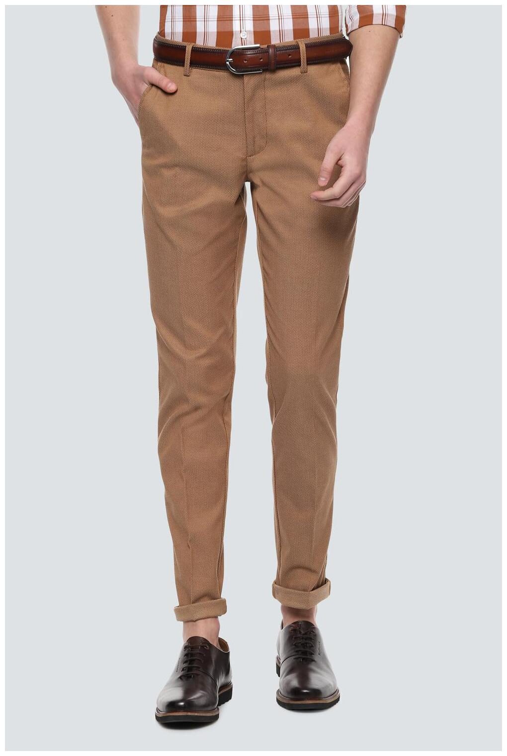 

Louis Philippe Beige Casual Trouser
