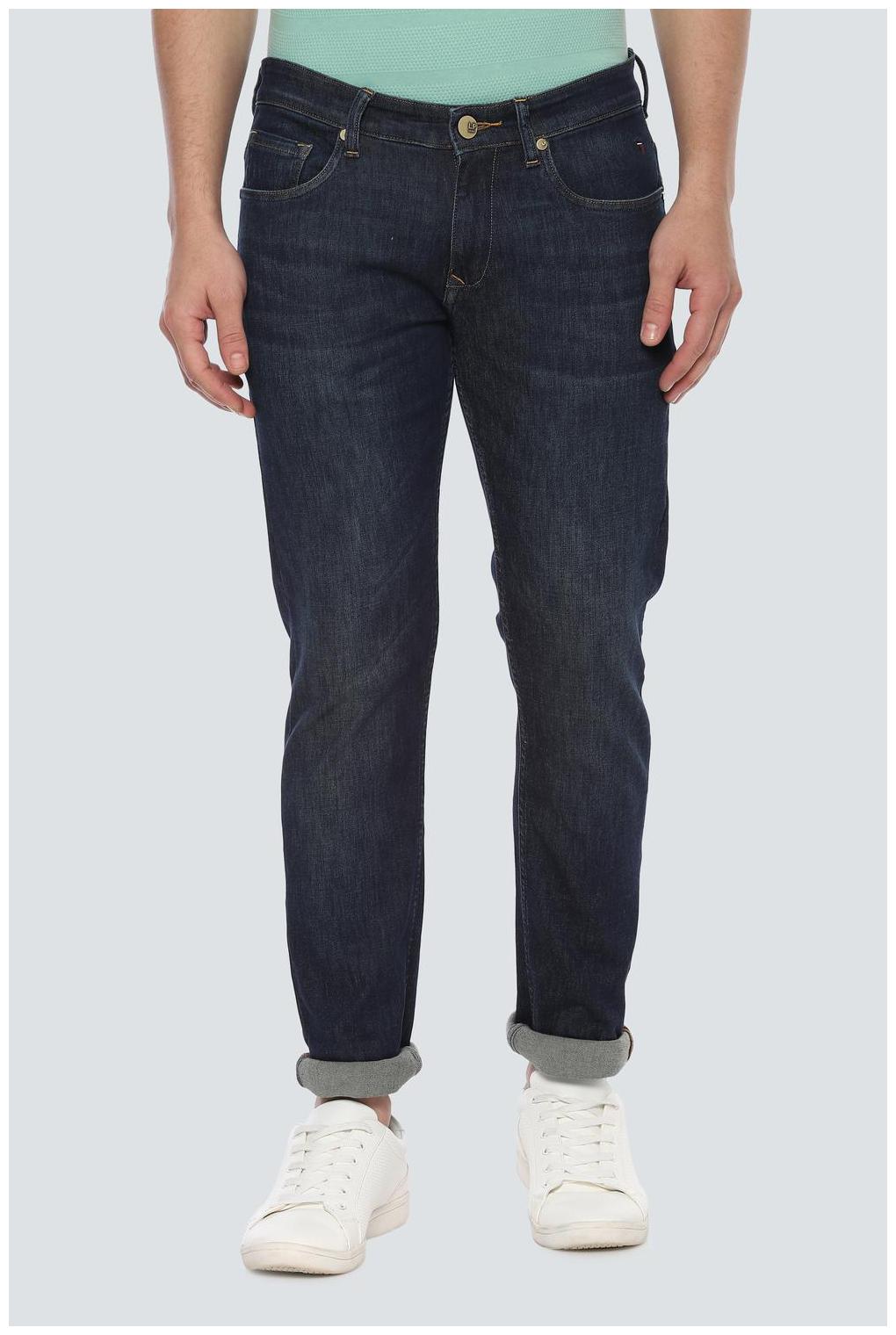 

Louis Philippe Men Navy Blue Slim Fit Jeans