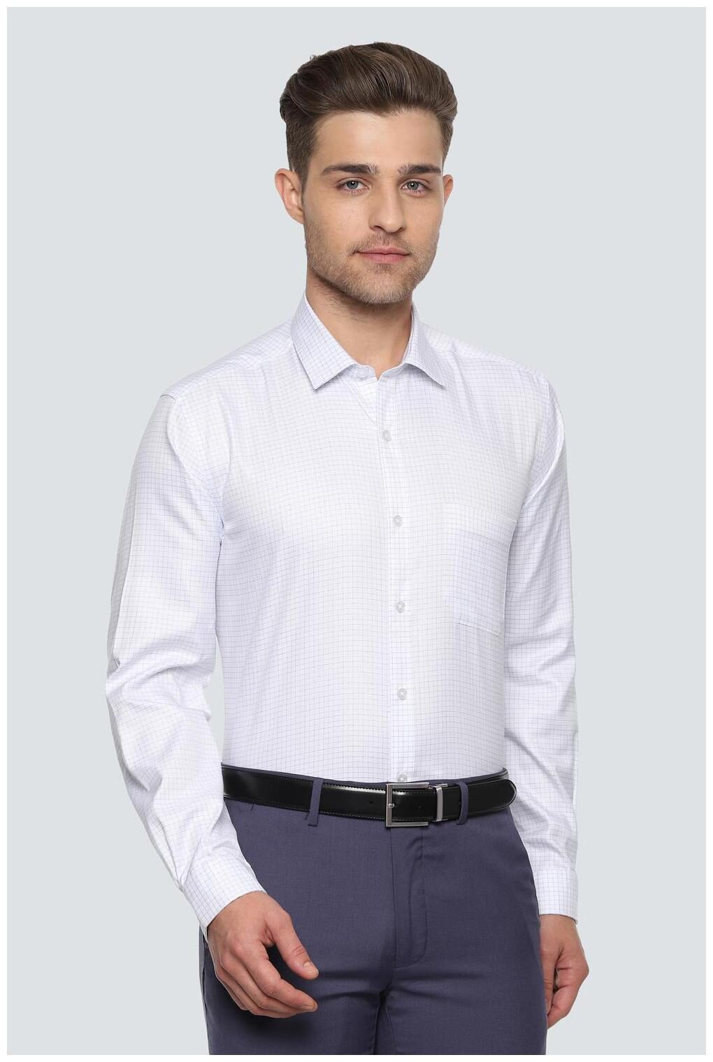 

Louis Philippe Men Slim fit Formal Shirt - Blue