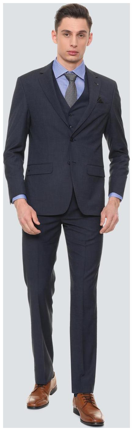 

Louis Philippe Blue Three Piece Suit