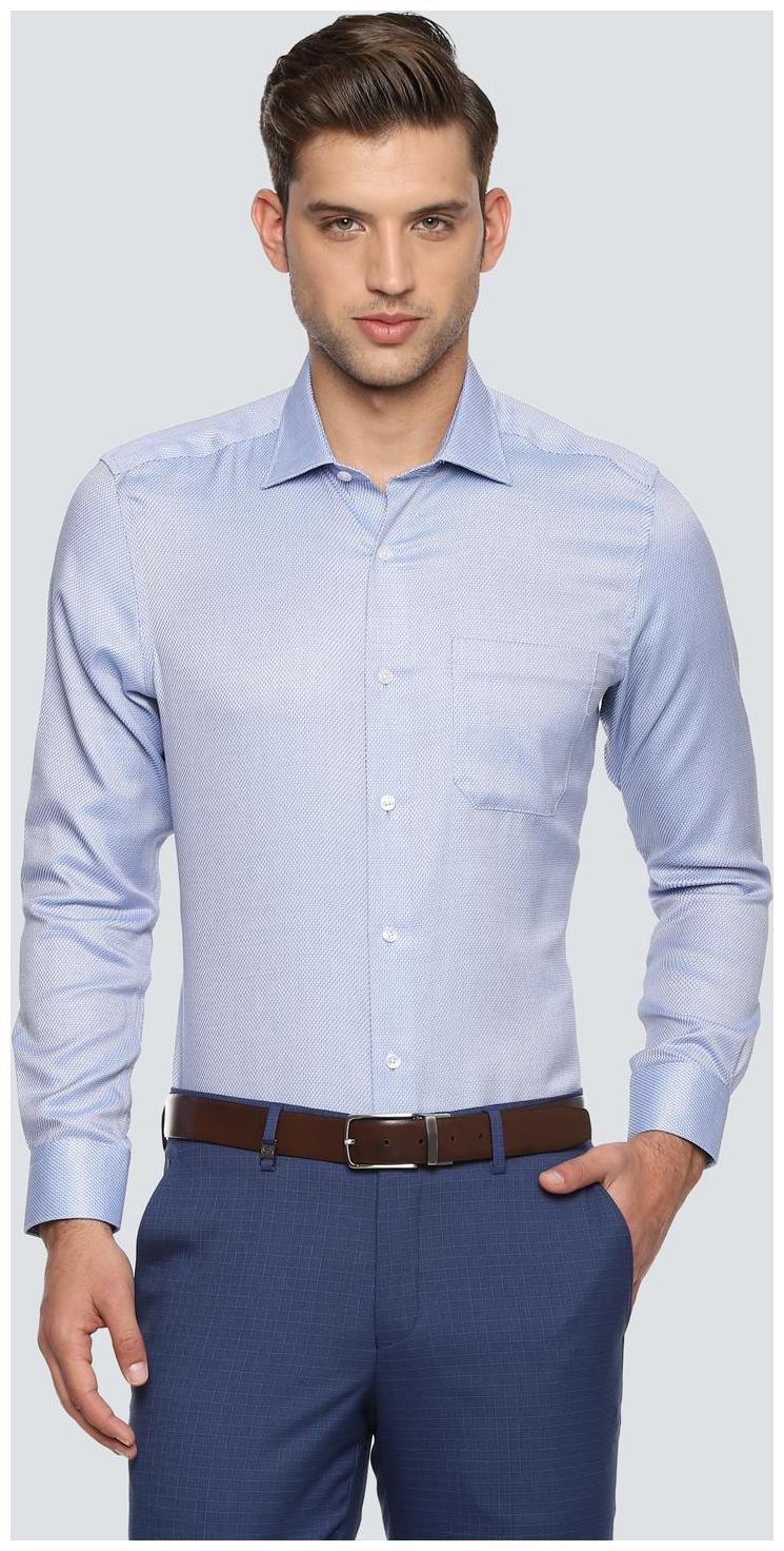 

Louis Philippe Men Regular fit Formal Shirt - Blue