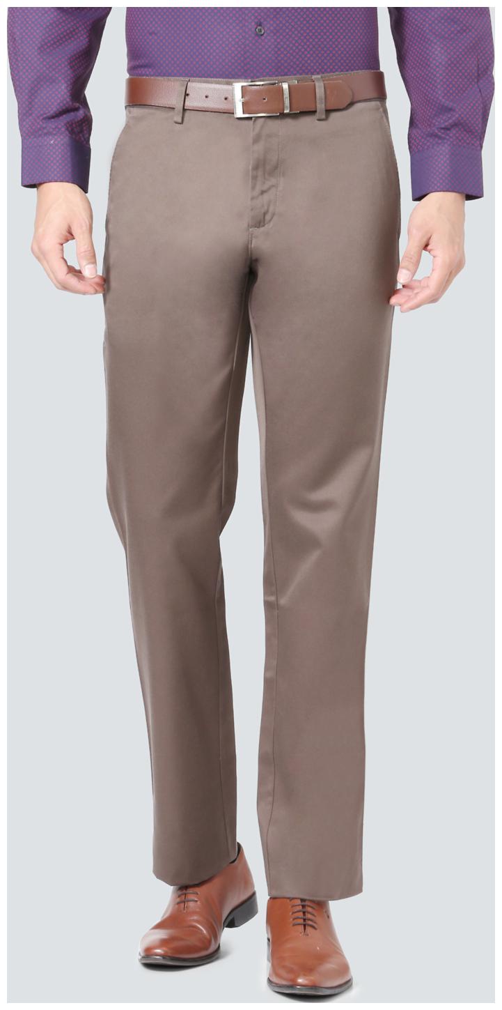 

Louis Philippe Men Solid Regular Fit Formal Trouser - Brown