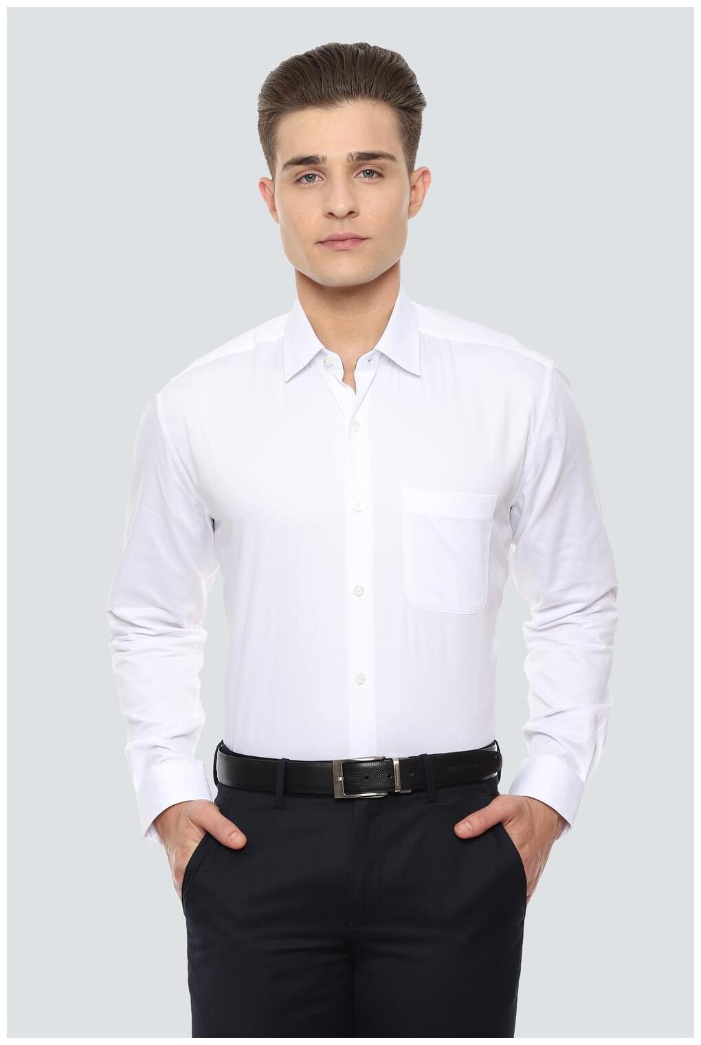 

Louis Philippe Men Regular fit Formal Shirt - White