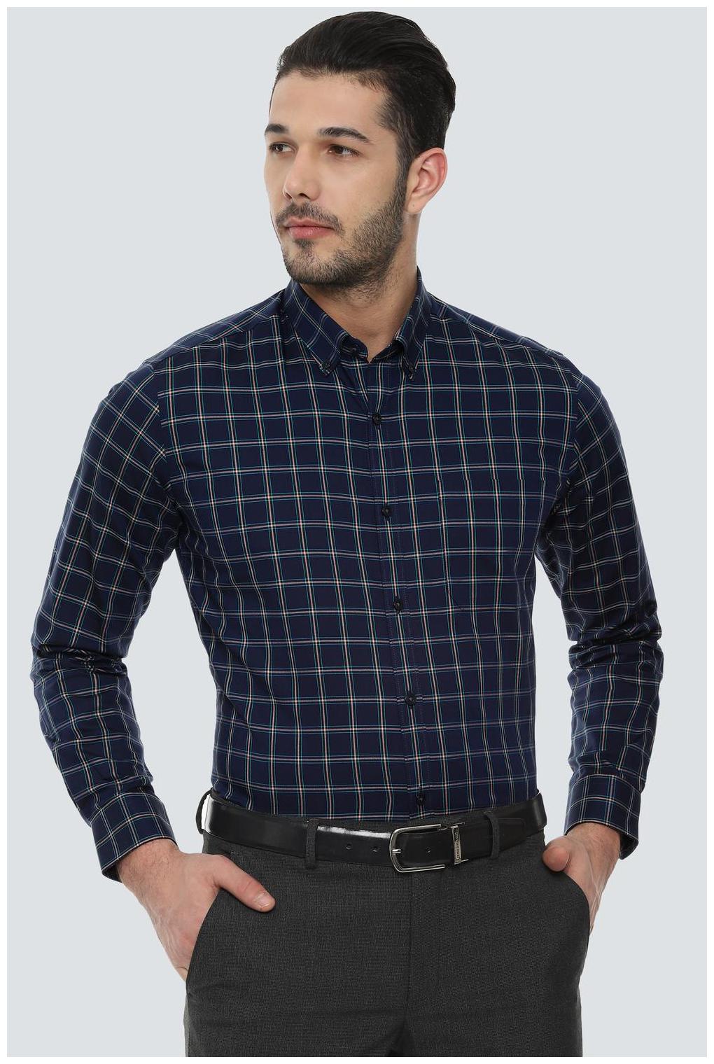 

Louis Philippe Men Slim fit Formal Shirt - Navy blue