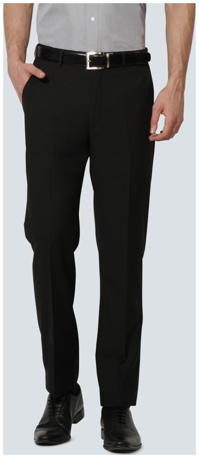 

Louis Philippe Men Solid Regular Fit Formal Trouser - Black