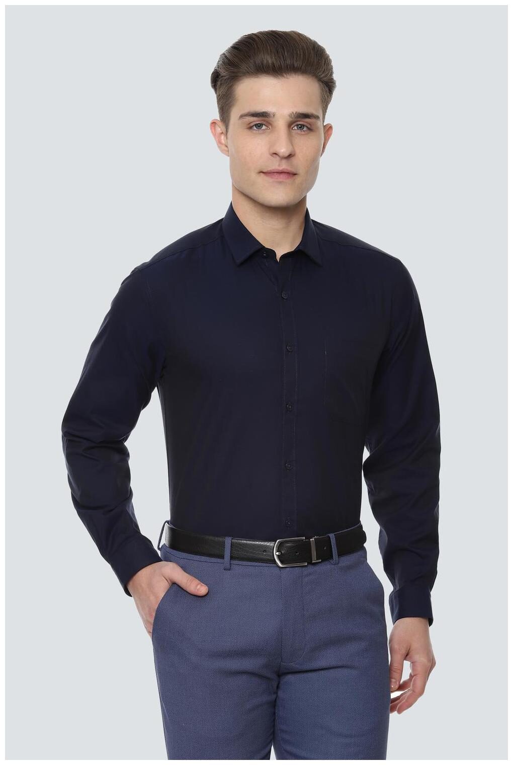 

Louis Philippe Men Slim fit Formal Shirt - Blue