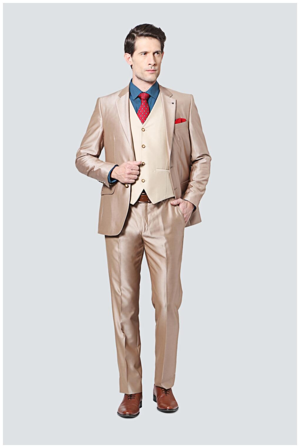 

Louis Philippe Brown Three Piece Suit