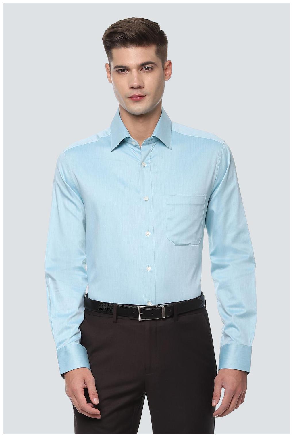 

Louis Philippe Men Regular fit Formal Shirt - Blue