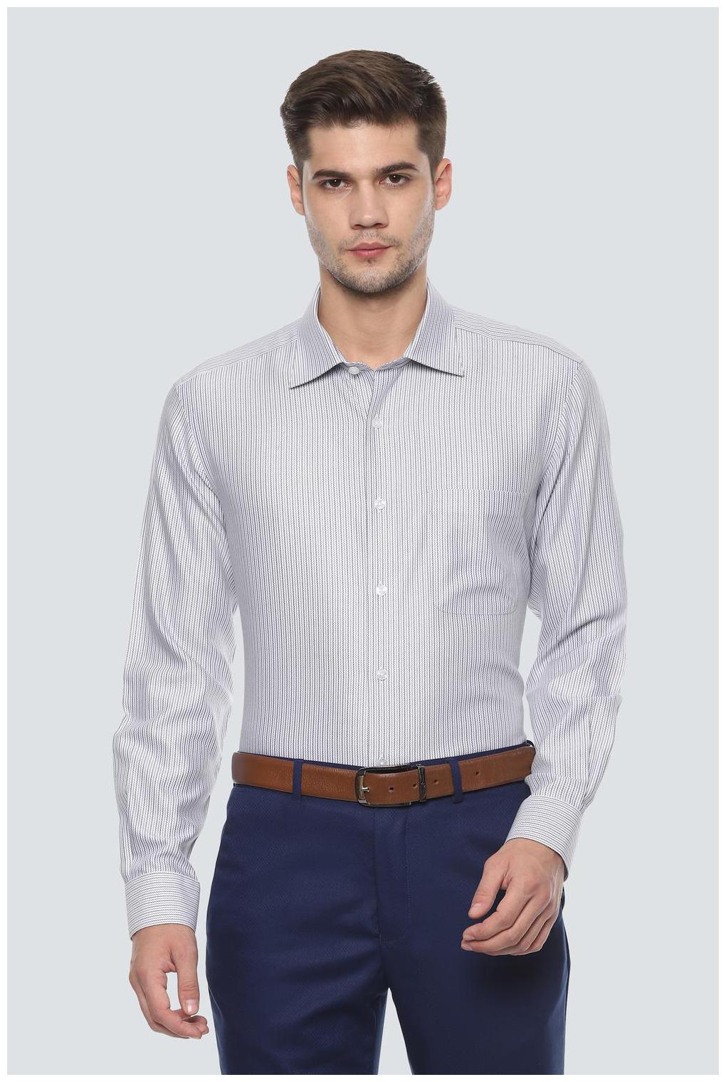 

Louis Philippe Men Regular fit Formal Shirt - Grey