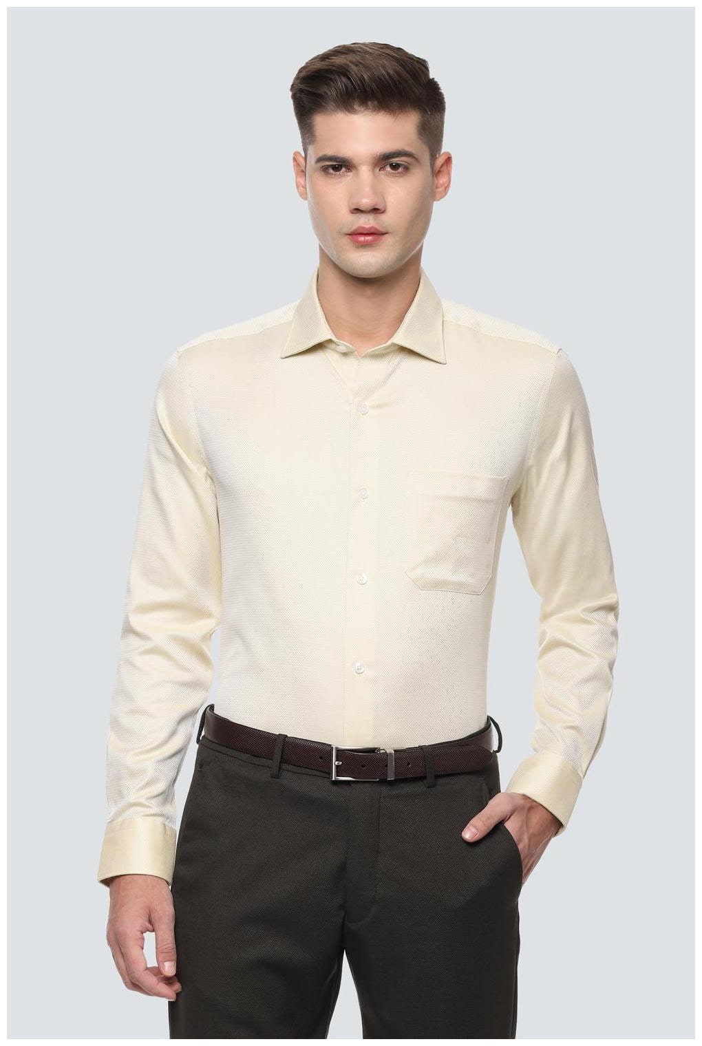 

Louis Philippe Men Regular fit Formal Shirt - Yellow