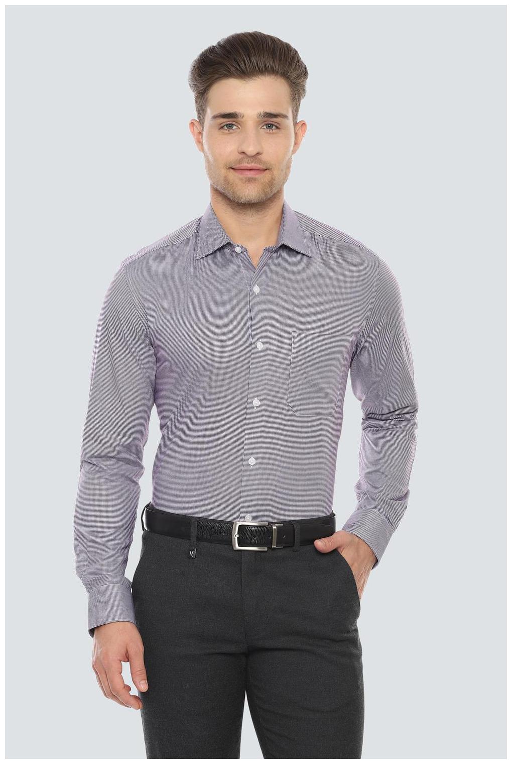 

Louis Philippe Men Regular fit Formal Shirt - Purple