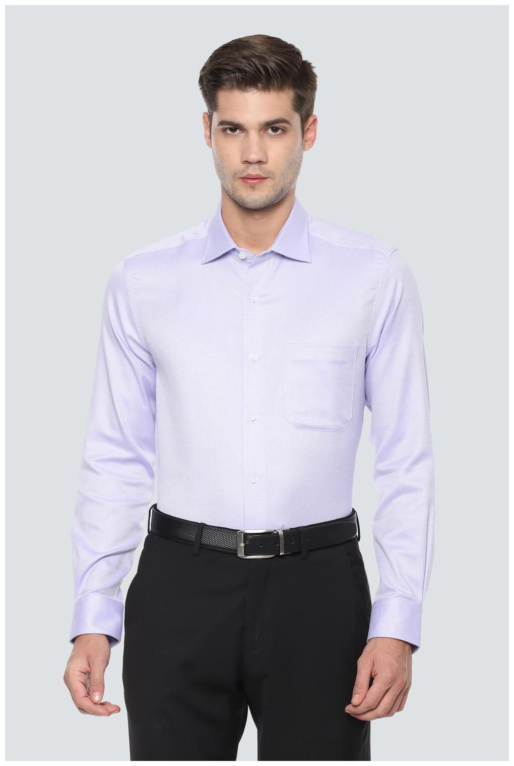 

Louis Philippe Men Regular fit Formal Shirt - Purple