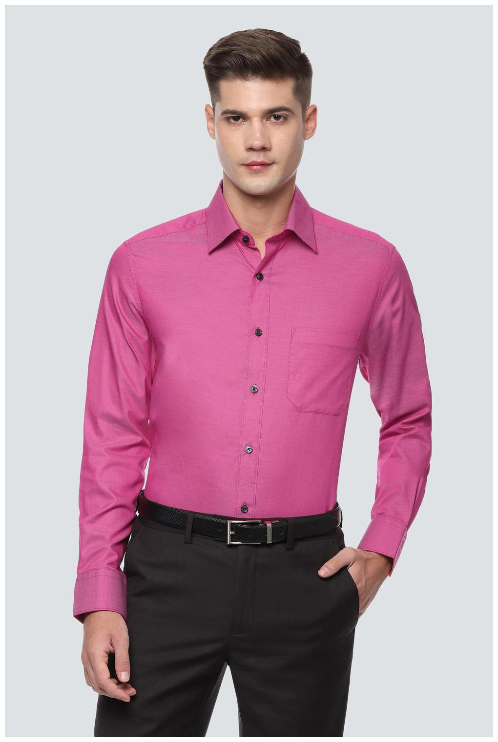 

Louis Philippe Men Regular fit Formal Shirt - Pink