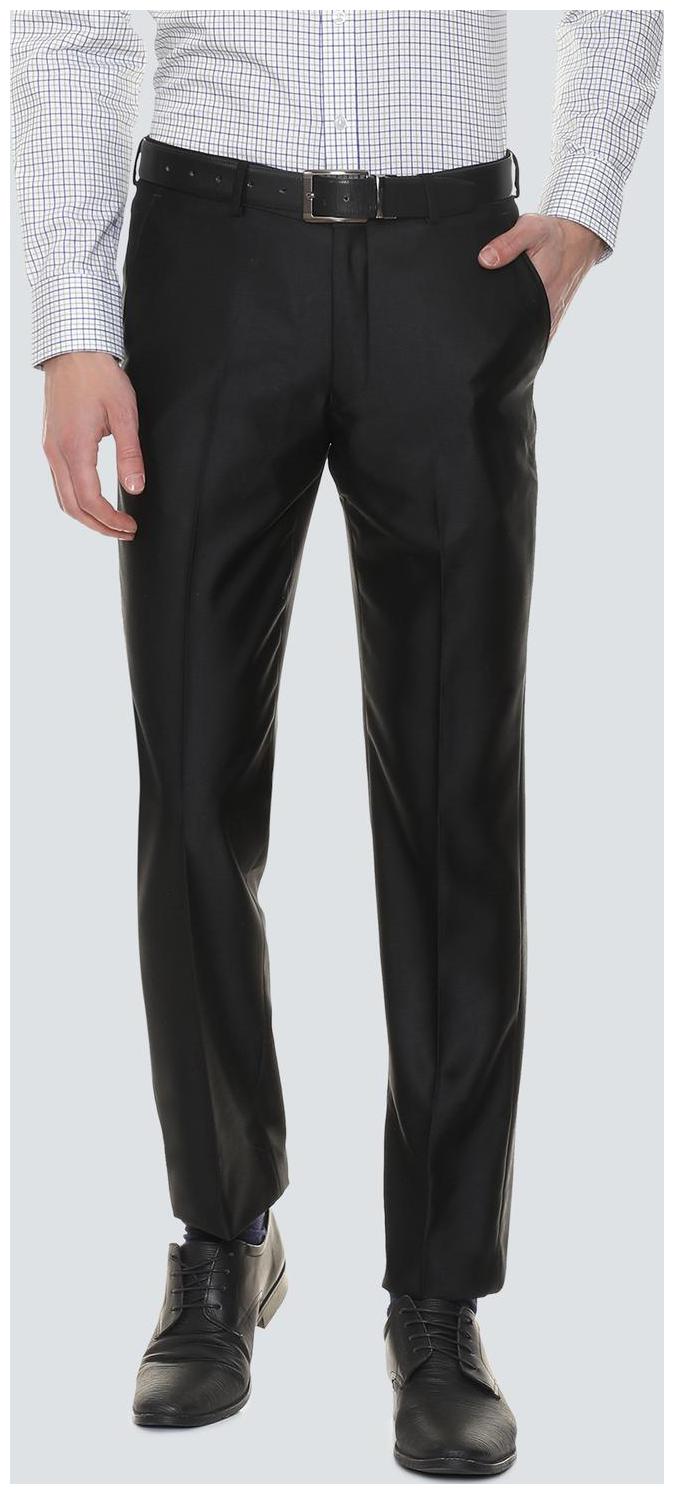 

Louis Philippe Men Solid Regular Fit Formal Trouser - Black