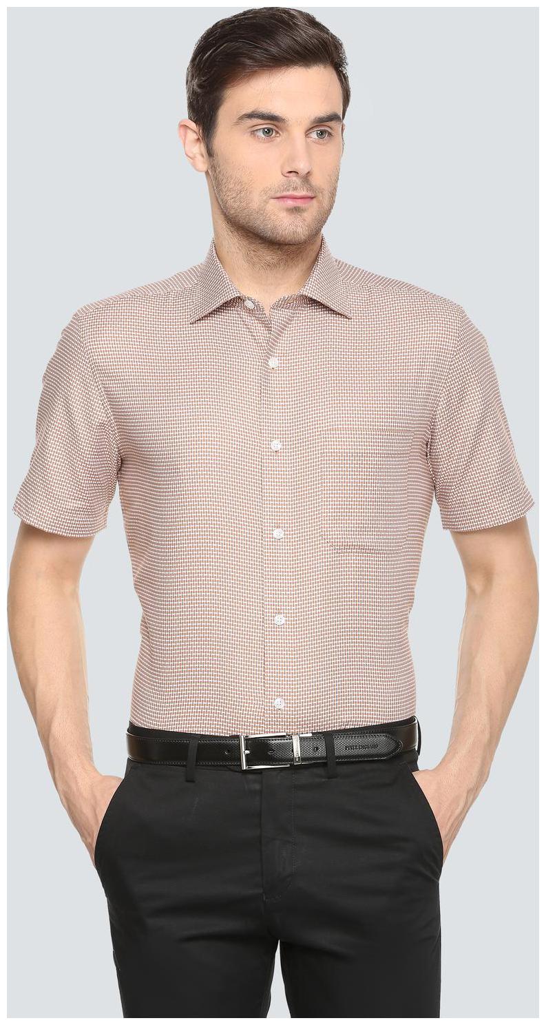 

Louis Philippe Men Regular fit Formal Shirt - Brown