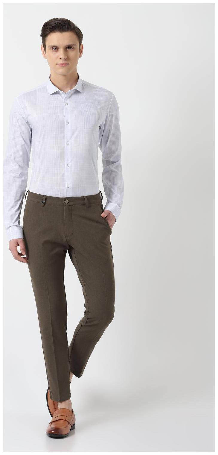 

Louis Philippe Men White Checked Super Slim Fit Casual Shirt