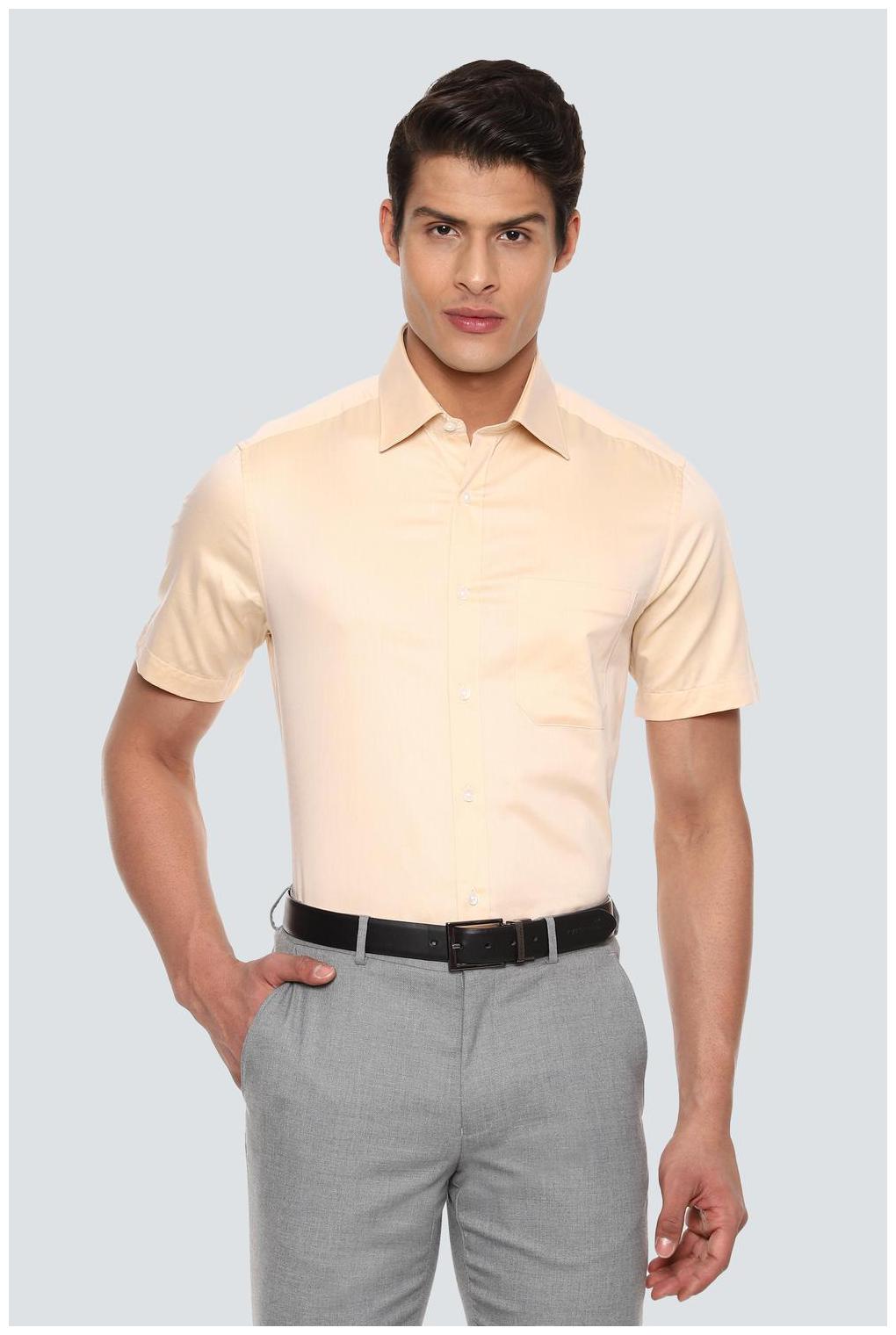 

Louis Philippe Men Regular fit Formal Shirt - Yellow