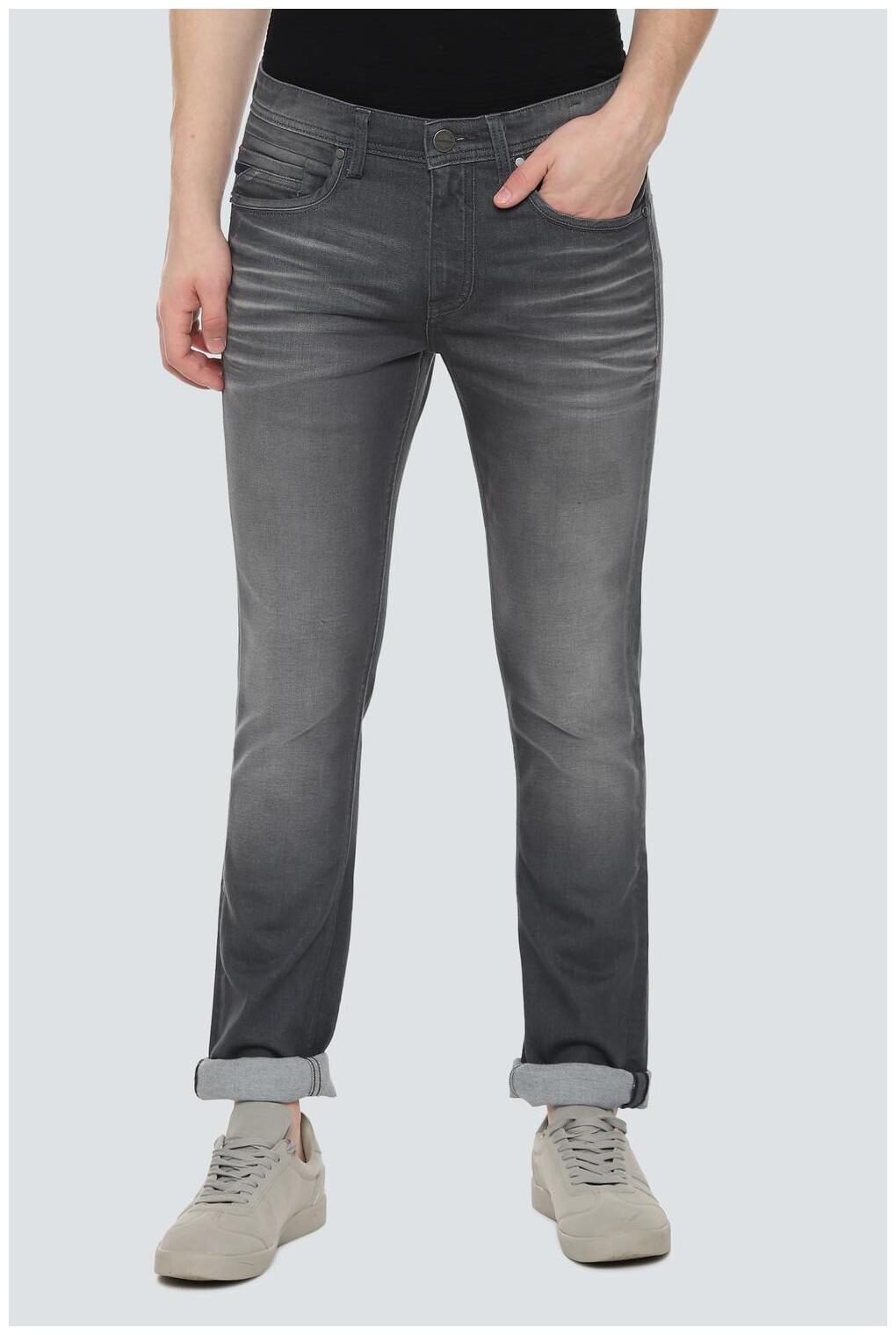 

Louis Philippe Men Grey Slim Fit Jeans