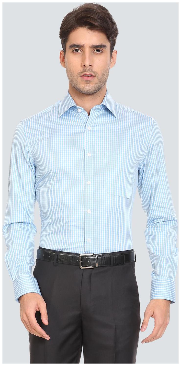 

Louis Philippe Men Regular fit Formal Shirt - Turquoise