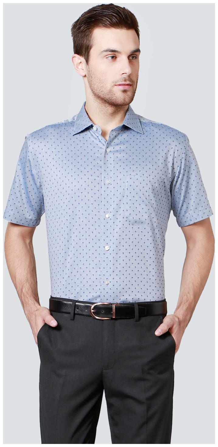 

Louis Philippe Men Regular fit Formal Shirt - Blue