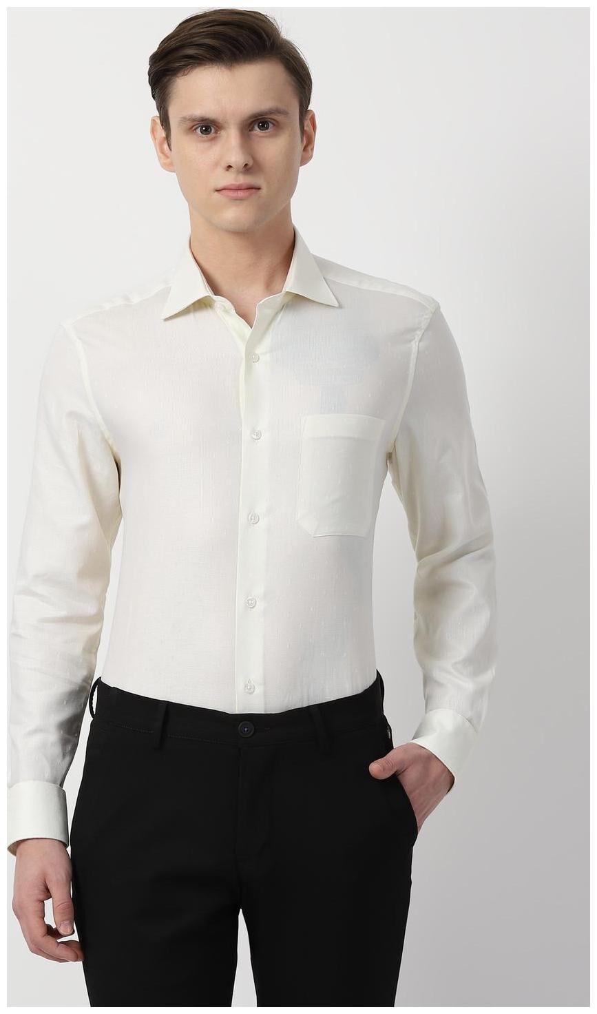

Louis Philippe Men Regular fit Formal Shirt - White