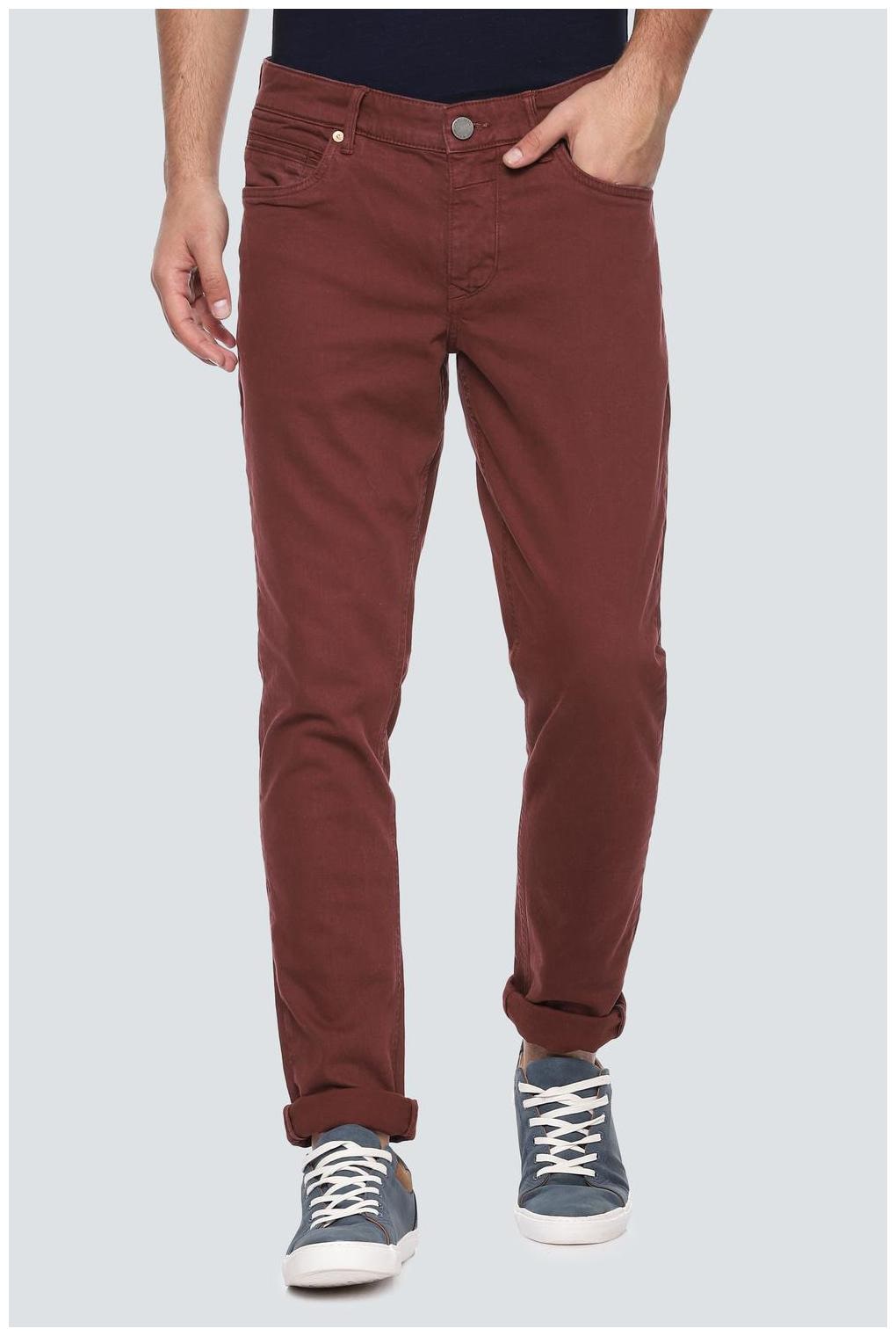 

Louis Philippe Men Brown Slim Fit Jeans